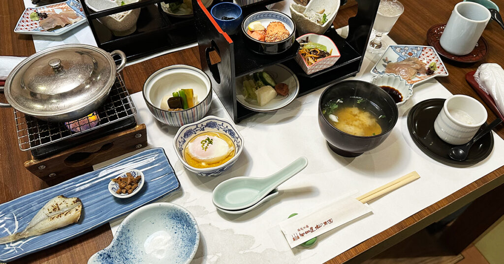 わんわんリゾート矢田屋松濤園 朝食