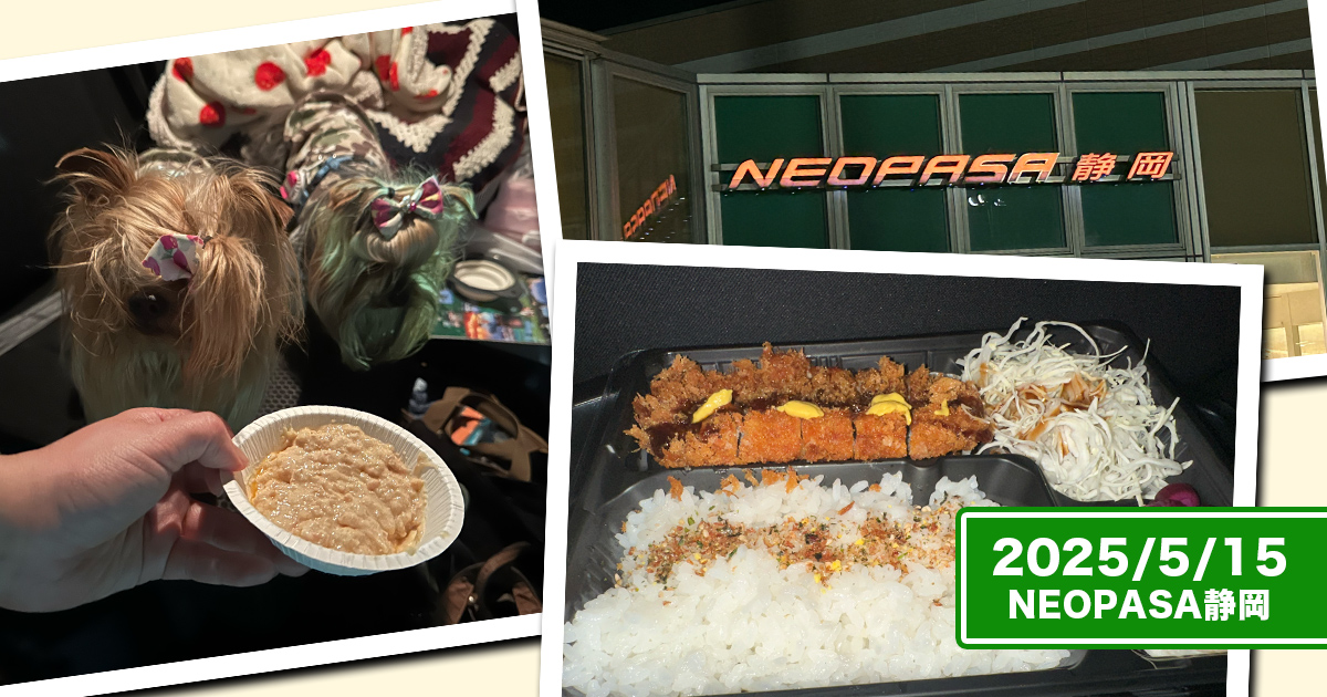 NEOPASA静岡でお食事&おトイレタイム♪