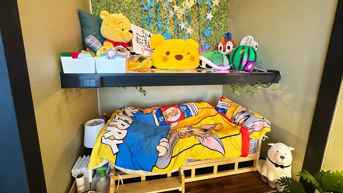 『箱根強羅グアムドッグ本店』さんのお部屋にあるわんこ専用のベッドにフォトスポット